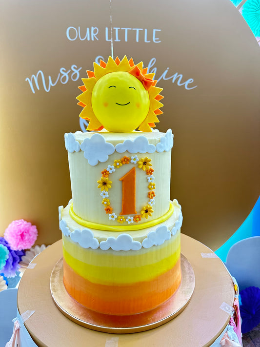 Sun theme Cake - IBakeUCake