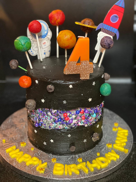 Galaxy Fault-Line Cake - IBakeUCake